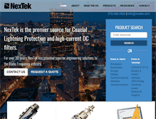 Tablet Screenshot of nextek.com
